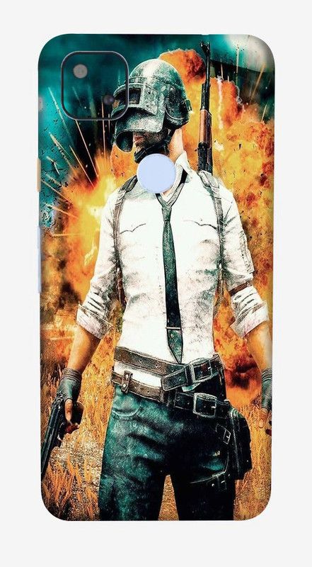 BugguSkin Google Pixel 4a, google pixel4a Mobile Skin  (Ultra Super Pubg Lover Skin With High Matte Finish.)