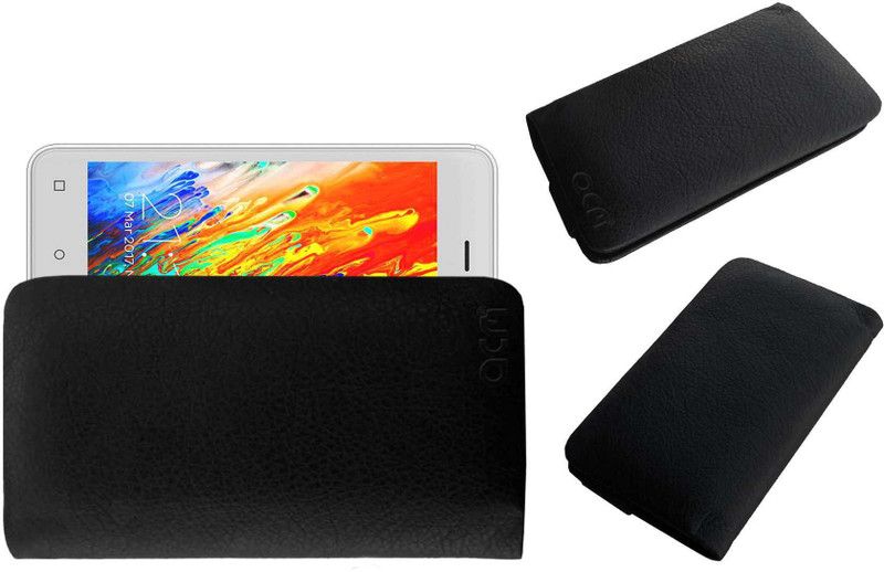 ACM Pouch for Zen Admire Thrill+ Plus  (Black, Cases with Holder, Pack of: 1)