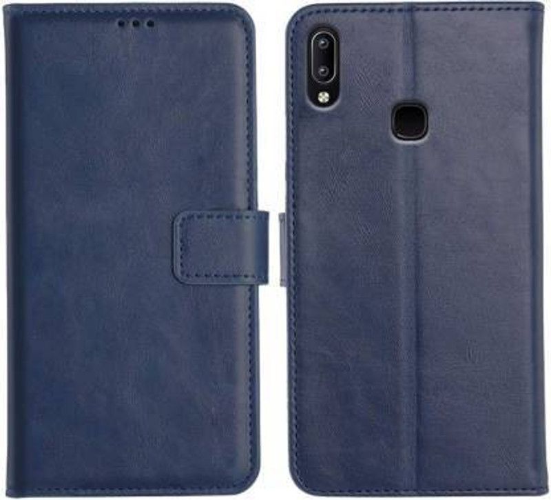 Urban Tech Flip Cover for Vivo Y91Flip Case | Magnetic Closure | Shock Proof Wallet Flip Cover  (Blue, Magnetic Case, Pack of: 1)