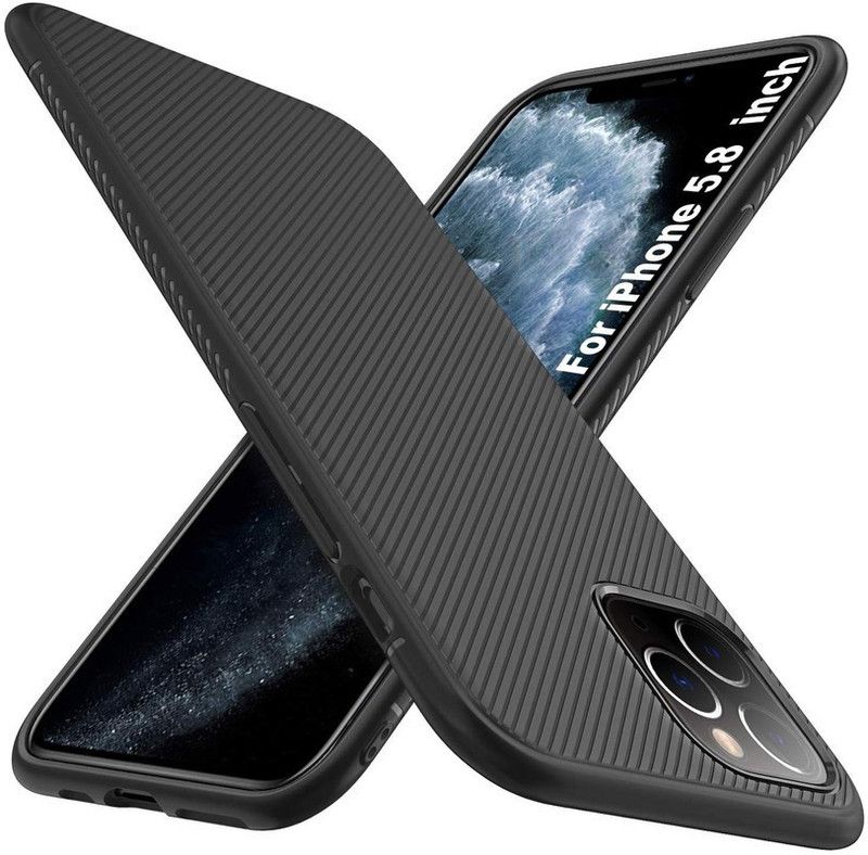 Elica Back Cover for Apple iPhone 11 Pro Max  (Black, Shock Proof, Silicon, Pack of: 1)