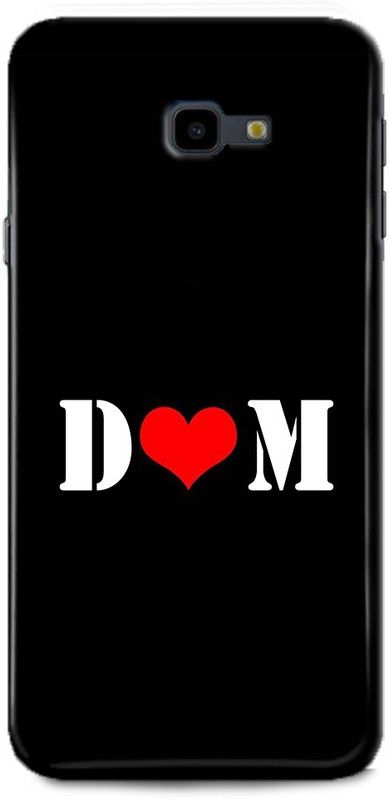 Afterglow Back Cover for SAMSUNG Galaxy J4 Plus D M, D LOVES M, NAME, LETTER, ALPHABET, DM LOVE, HART  (Multicolor, Shock Proof, Pack of: 1)