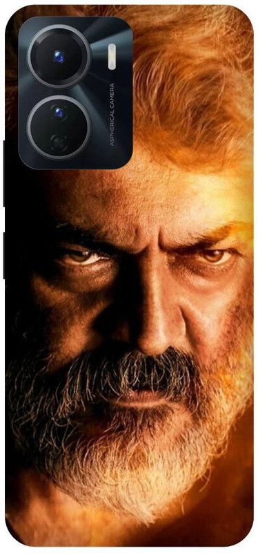 FRONK Back Cover for vivo Y16, V2204, AJITH, KUMAR, SOUTH, ACTOR, HERO  (Brown, Hard Case, Pack of: 1)