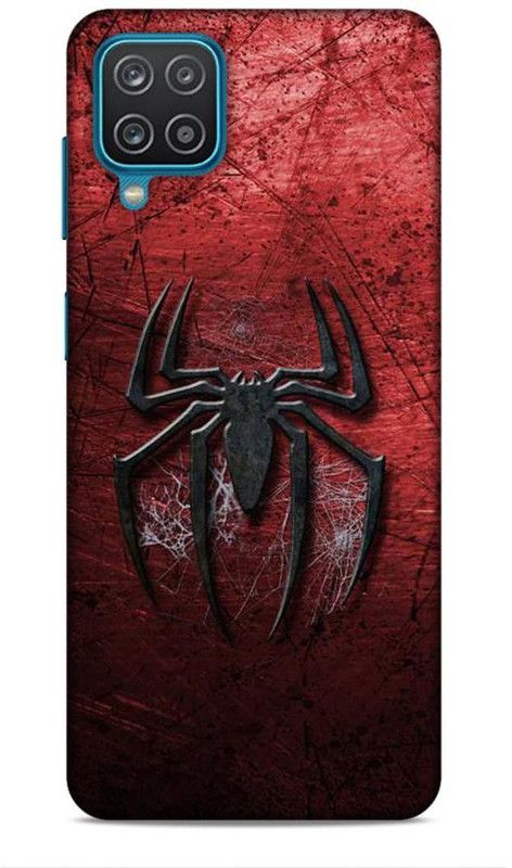 Printabulous Back Cover for Samsung Galaxy M12, Samsung Galaxy A12, Samsung Galaxy F12  (Black, Maroon, Waterproof)