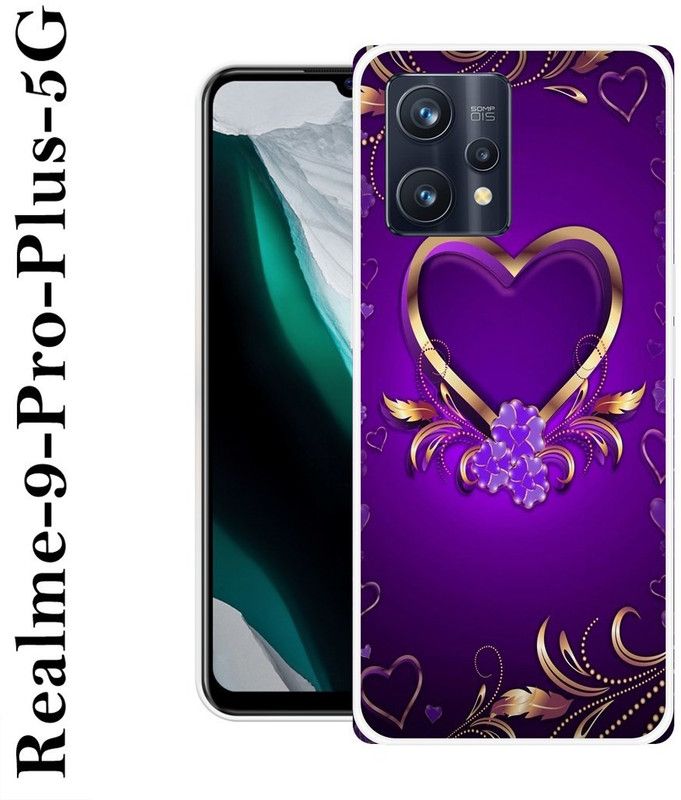 SIMAWAT Back Cover for Realme 9 Pro Plus 5G  (Purple, Grip Case, Silicon)