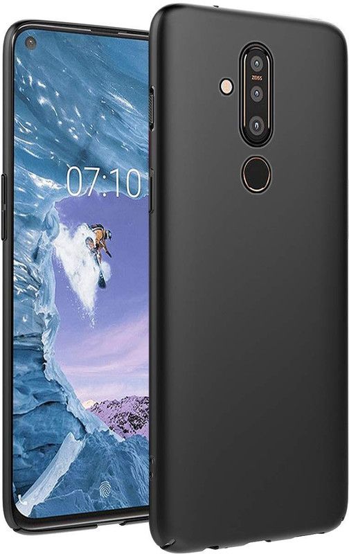 Snatchy Back Cover for Nokia 6.2  (Black, Silicon)