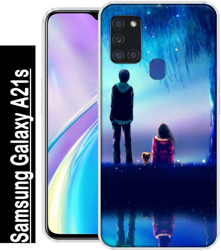 KUDI Back Cover for Samsung A21s  (Multicolor, Grip Case, Silicon)