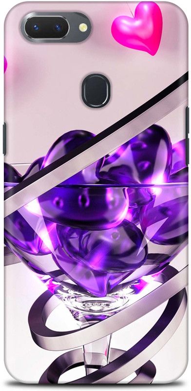 Sankee Back Cover for Realme RMX1805  (Purple, Hard Case)