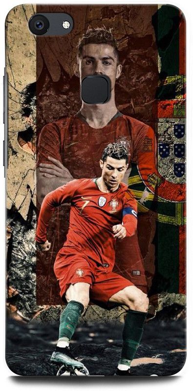 ORBIQE Back Cover for ViVO V7 1718 CRISTIANO RONALDO, RONALDO 7, CR, 7, FOOTBALL, SPORTS, REAL MADRID  (Multicolor, Hard Case, Pack of: 1)