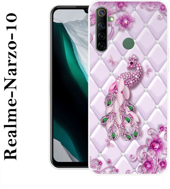 KUDI Back Cover for Realme Narzo 10  (Multicolor, Grip Case, Silicon)