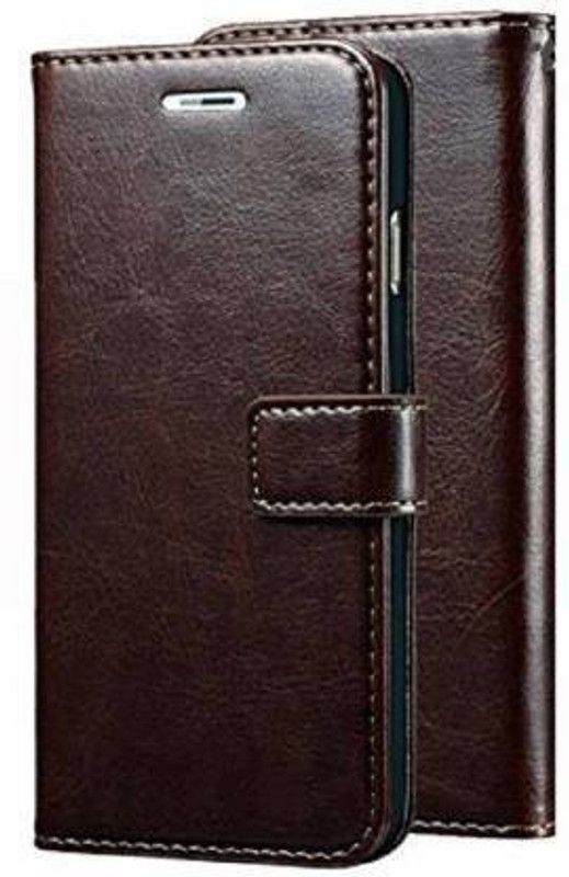 Express Delivery Flip Cover for Redmi 9A  (Brown, Pack of: 1)