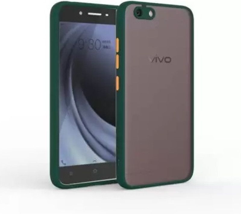 Bonqo Back Cover for VIVO Y55  (Green, Dual Protection, Silicon, Pack of: 1)