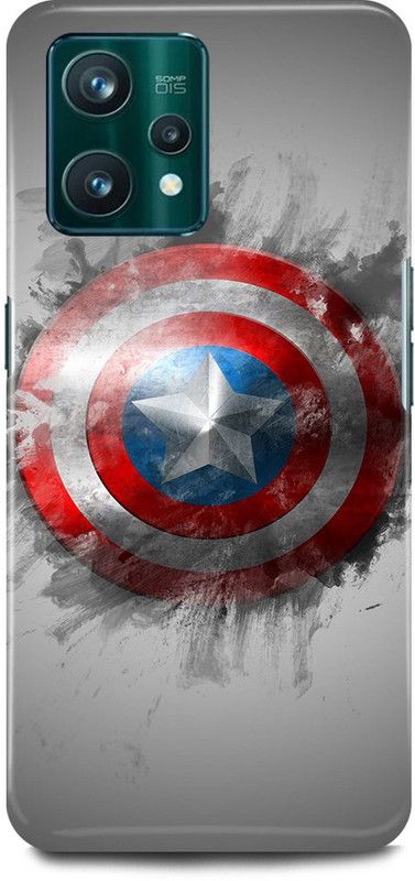 FIKORA Back Cover for Realme 9 Pro 5G, CAPTAIN, AMERICA, AVENGER, AVENGERS, SHIELD  (Grey, Hard Case, Pack of: 1)