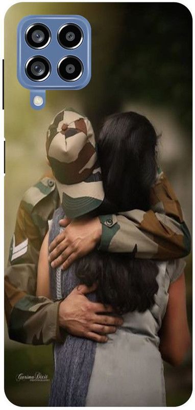 THE NARAYANA COLLECTIONS Back Cover for SAMSUNG GALAXY M53-ARMY,MAN,FAMILY,FOGI,INDAIN  (Multicolor, Hard Case, Pack of: 1)