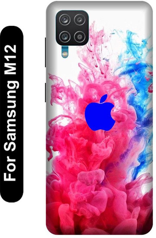 SSMORYA Back Cover for Samsung Galaxy M12 (Apple( Iphone Printed ) Mobile case cover  (Multicolor, 3D Case, Pack of: 1)