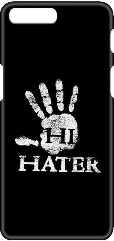 Smutty Back Cover for OnePlus 5, A5000 - Hi Hater Print  (Multicolor, Hard Case, Pack of: 1)