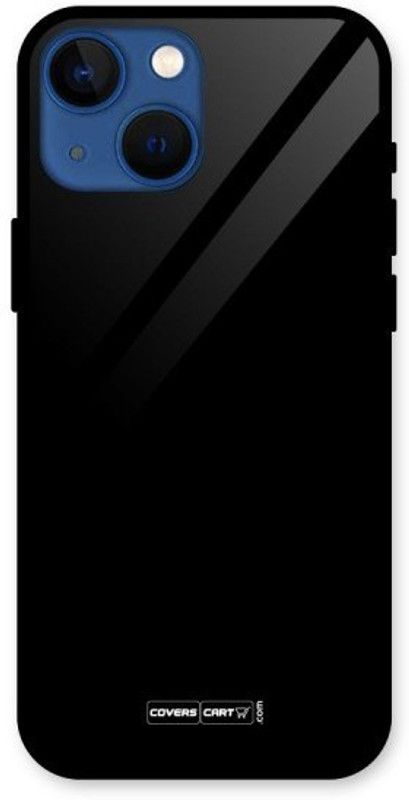 Yebhi Online Back Cover for Apple Iphone 13 Mini |Premium Quality Glass| Stunning Look| Slim Fit  (Black, Grip Case, Pack of: 1)