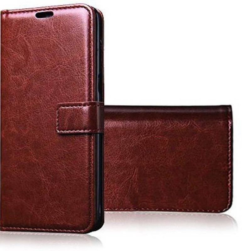 Defeater Flip Cover for Redmi 7  (Brown, Pack of: 1)