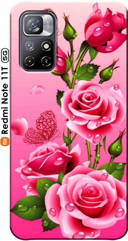 Burdak Back Cover for Redmi Note 11T 5G 2524  (Multicolor, Shock Proof, Silicon, Pack of: 1)