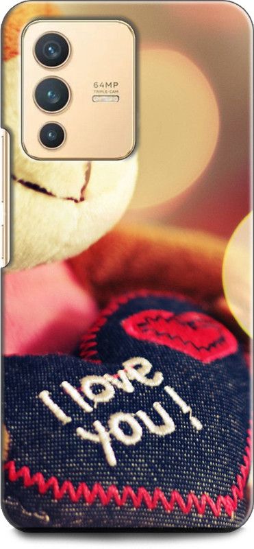 Wall Art Back Cover for Vivo V23 PRO (5G) TEDDY BEAR, LOVE, CUTE, I LOVE YOU, CUTE TEDDY, MISS YOU  (Multicolor, Dual Protection, Pack of: 1)
