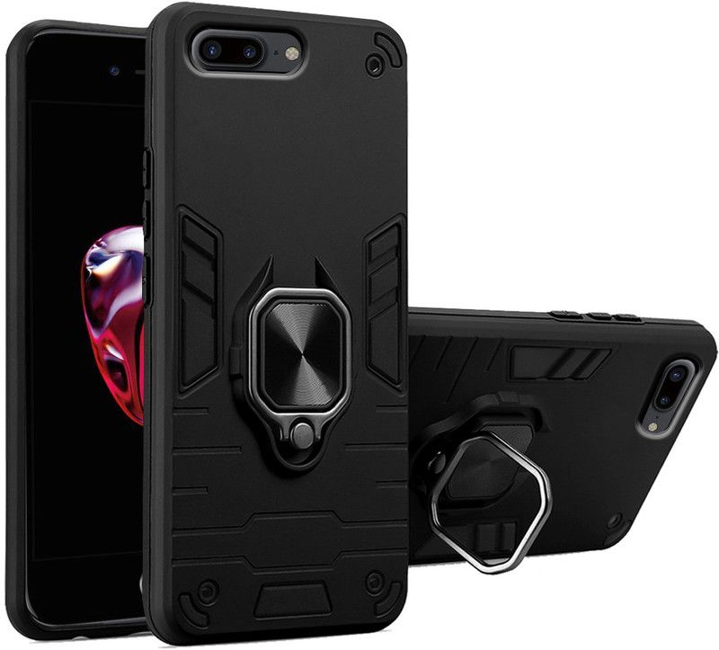 Juberous Back Cover for Apple iPhone 7 Plus, Apple iPhone 8 Plus  (Black, Grip Case)