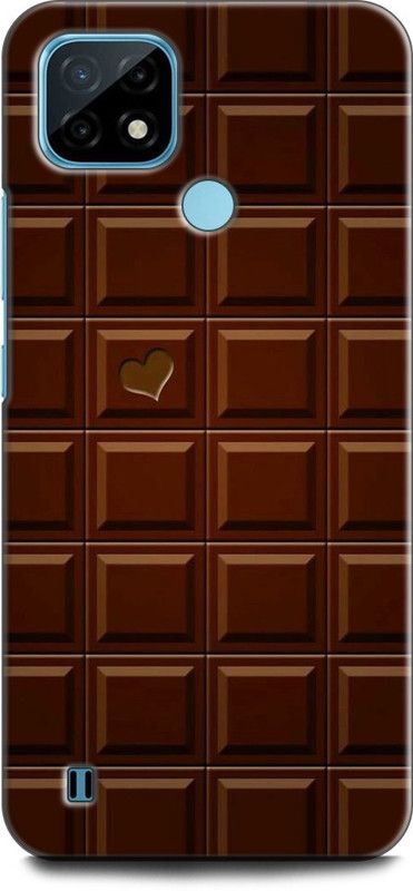 KEYCENT Back Cover for Realme C21Y, RMX3261 CHOCOLATE BAR, BROWN, CHOCCY  (Multicolor, Pack of: 1)