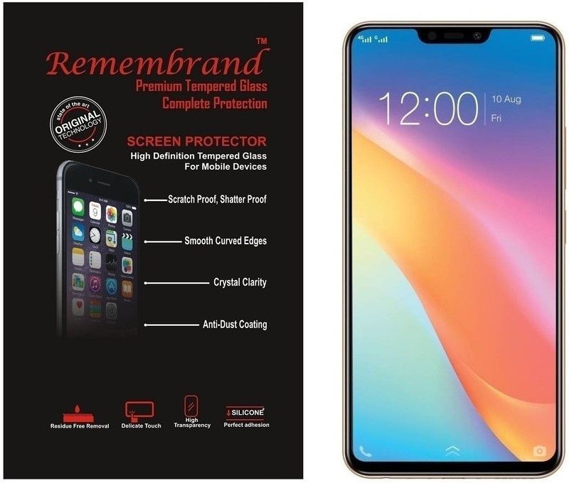 Remembrand Tempered Glass Guard for Vivo Y81  (Pack of 1)