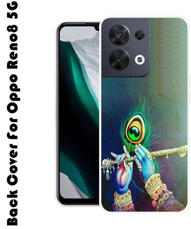 INDIALAND Back Cover for Oppo Reno8 5G  (Green, Grip Case, Silicon, Pack of: 1)
