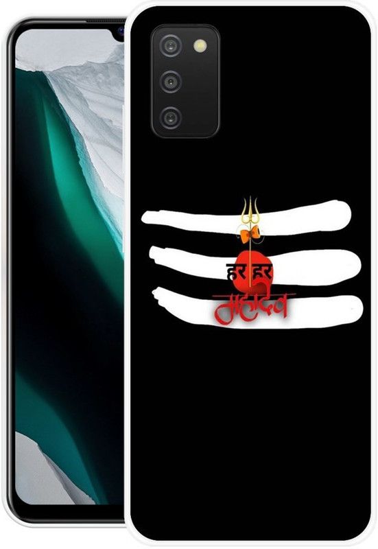 PINKZAP Back Cover for Samsung Galaxy A03s  (Black, White, Grip Case, Silicon, Pack of: 1)