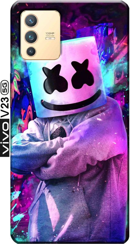 stroxy Back Cover for Vivo V23 5G 2637  (Multicolor, Dual Protection, Silicon, Pack of: 1)