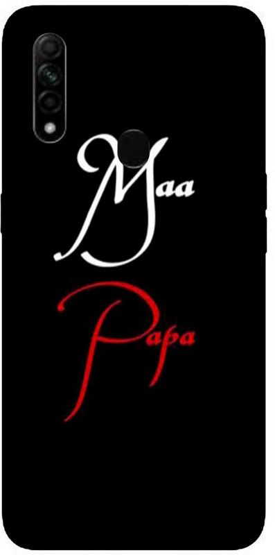 PrintCorner Back Cover for OPPO A31  (Black, White, Grip Case, Silicon, Pack of: 1)