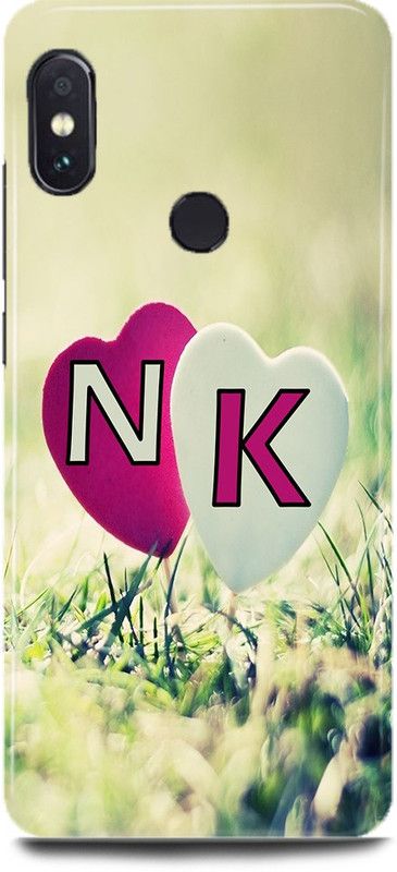 MP ARIES MOBILE COVER Back Cover for Mi A2/MZB6439IN,N Loves K Name,N Name, K Letter, Alphabet,N Love K NAME  (Multicolor, Hard Case, Pack of: 1)
