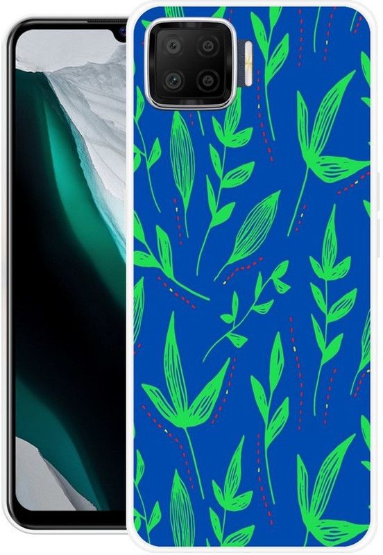 Vaultart Back Cover for Oppo F17  (Blue, Dual Protection, Silicon, Pack of: 1)