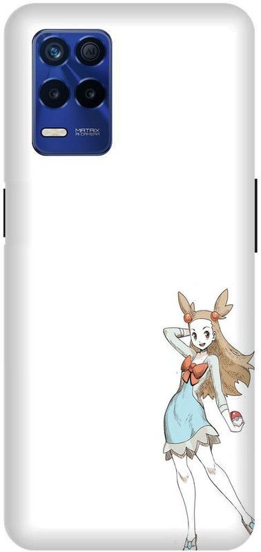 Bluvver Back Cover for Realme 8s 5G , RMX3381, Printed Pokemon Cartoons Back Cover  (Multicolor, Hard Case, Pack of: 1)