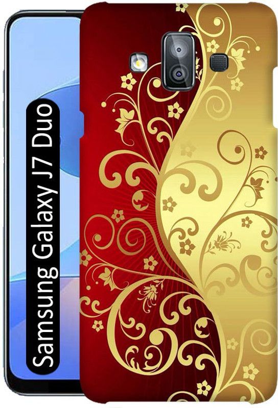 Crafto Rama Back Cover for Samsung Galaxy J7 Duo  (Red, Gold, Pack of: 1)
