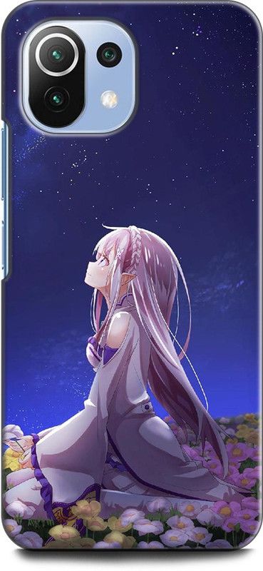 WallCraft Back Cover for Xiaomi 11Lite NE ANIME, GRIL, ANIMATION FINE ART GRIL, ANIME  (Multicolor, Dual Protection, Pack of: 1)