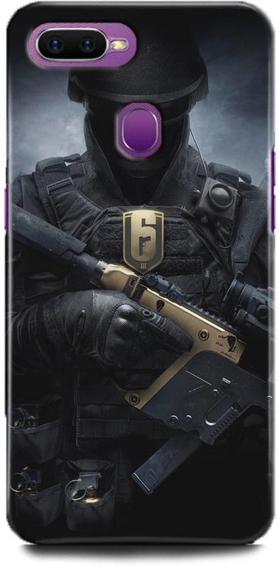 INTELLIZE Back Cover for Oppo A7/CPH1901 army,Printed  (Multicolor, Shock Proof)