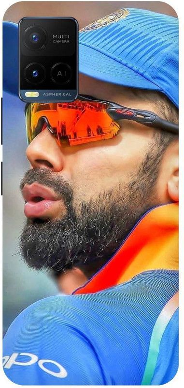 THE NARAYANA COLLECTIONS Back Cover for VIVO Y21A-2149-VIRAT,KOHLI,INDIAN,CRICKETER,IPL,JERSY  (Multicolor, Hard Case, Pack of: 1)