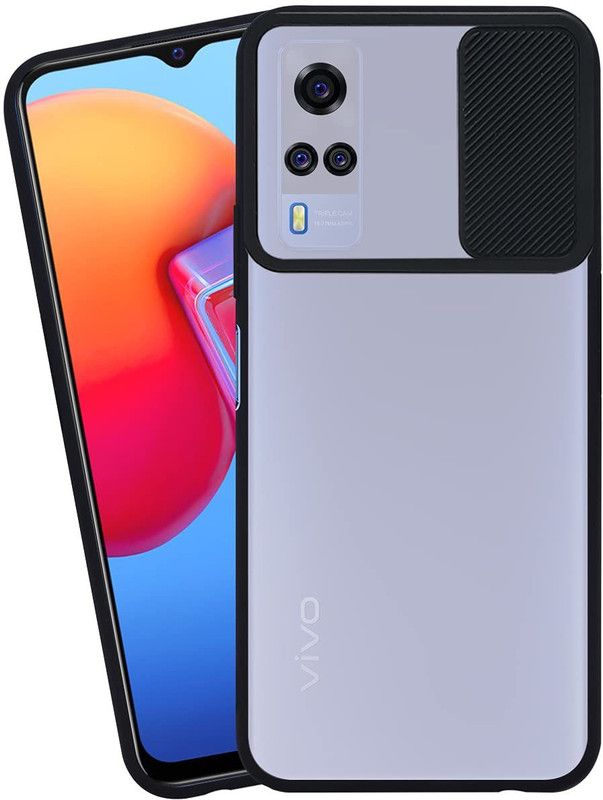 YOCOLOURS Back Cover for VIVO Y51  (Black, Grip Case, Pack of: 1)