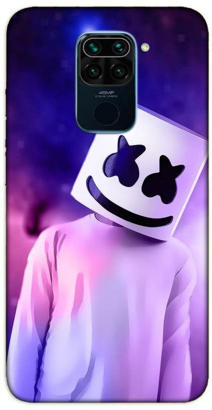 iprinto Back Cover for Mi Redmi Note 9 Marshmello Back Cover  (White, Hard Case, Pack of: 1)