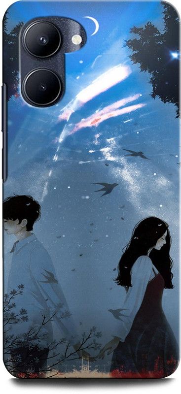 ORBIQE Back Cover for Realme C33 GIRL BOY LOVE, ANIME, SWEET COUPLE, LOVE WITH YOU  (Multicolor, Hard Case, Pack of: 1)
