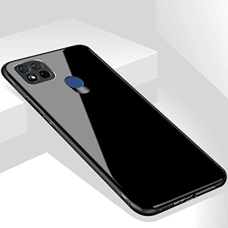 Yebhi Online Back Cover for Poco C31 |Premium Quality Glass| Stunning Look| Slim Fit  (Black, Grip Case, Pack of: 1)