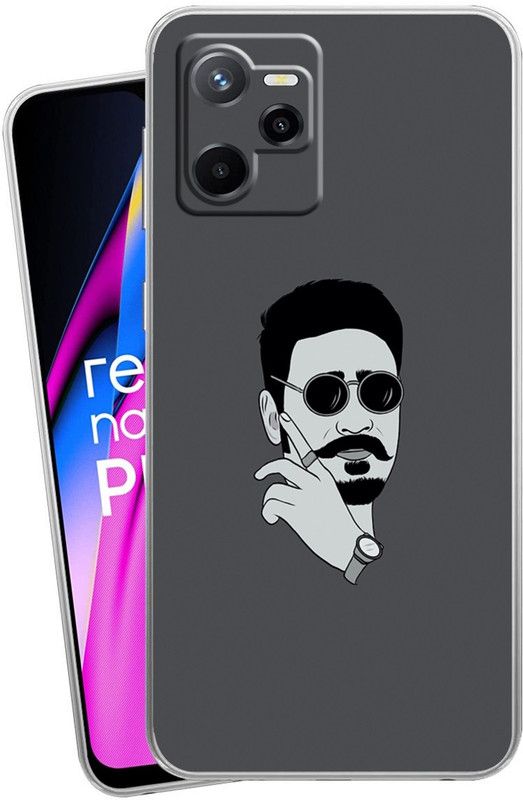 Mitvaa Back Cover for Realme Narzo 50A Prime  (Grey, Grip Case, Silicon, Pack of: 1)