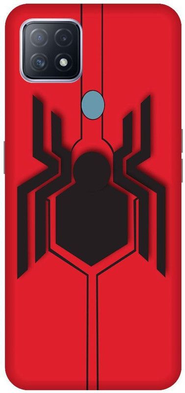 URCHIN Back Cover for Oppo A15 Spiderman, Spiderman logo, Marval, superhero  (Multicolor, Shock Proof, Pack of: 1)