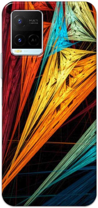 NDCOM Back Cover for Vivo Y21 2021 Colorful Print Printed  (Multicolor, Hard Case, Pack of: 1)