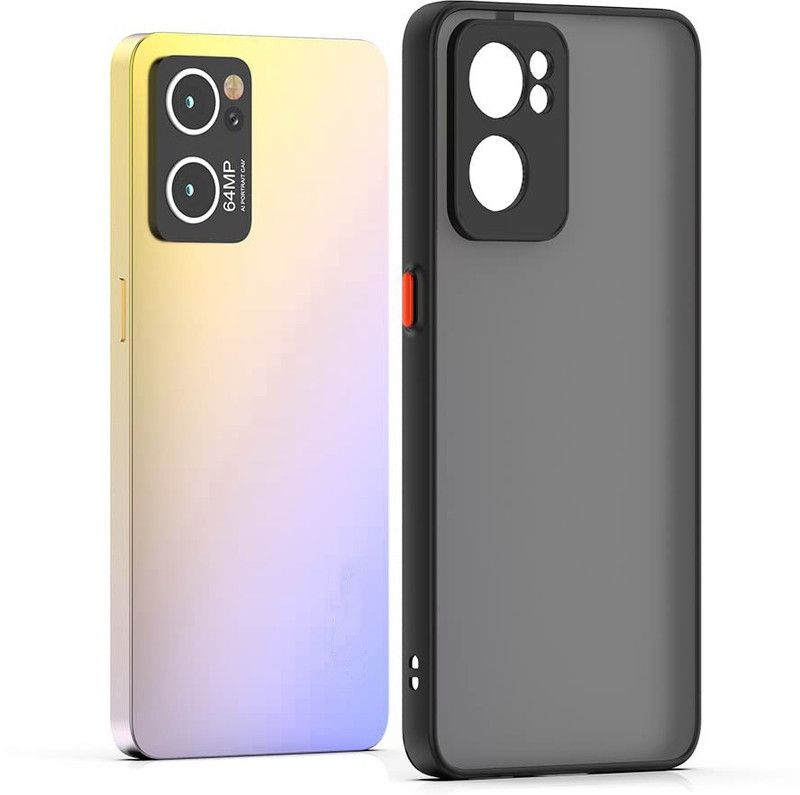 ASMANTIC Back Cover for Realme 9i  (Black, Pack of: 1)
