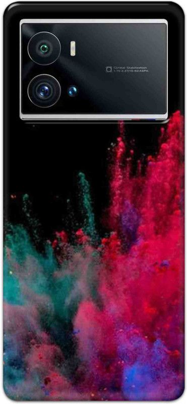 NDCOM Back Cover for iQOO 9 PRO 5G Colorful Explosion Printed  (Multicolor, Hard Case, Pack of: 1)