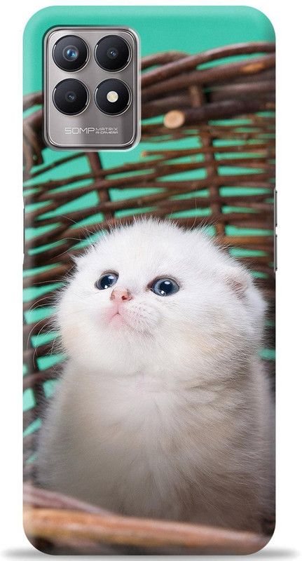 Loffar Back Cover for Realme 8i  (White, Shock Proof, Pack of: 1)