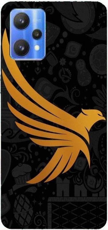 Tanuka Back Cover for Realme 9 Pro 5G  (Black, Orange, Silicon, Pack of: 1)
