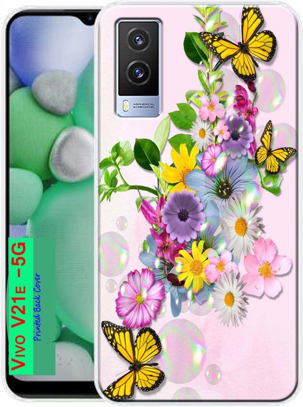 HEXAcase Back Cover for Vivo V21e (5G)  (Multicolor, Dual Protection, Silicon)