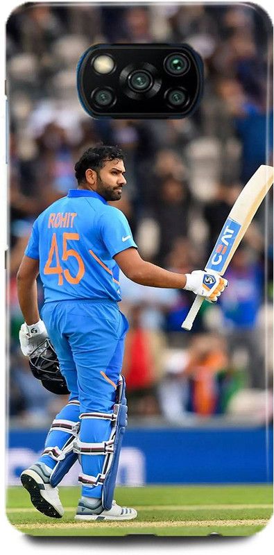 Ignite Back Cover for POCO X3, MZB9965IN, ROHIT SHARMA INDIA TEAM MUMBAI INDIANS  (Multicolor, Hard Case, Pack of: 1)